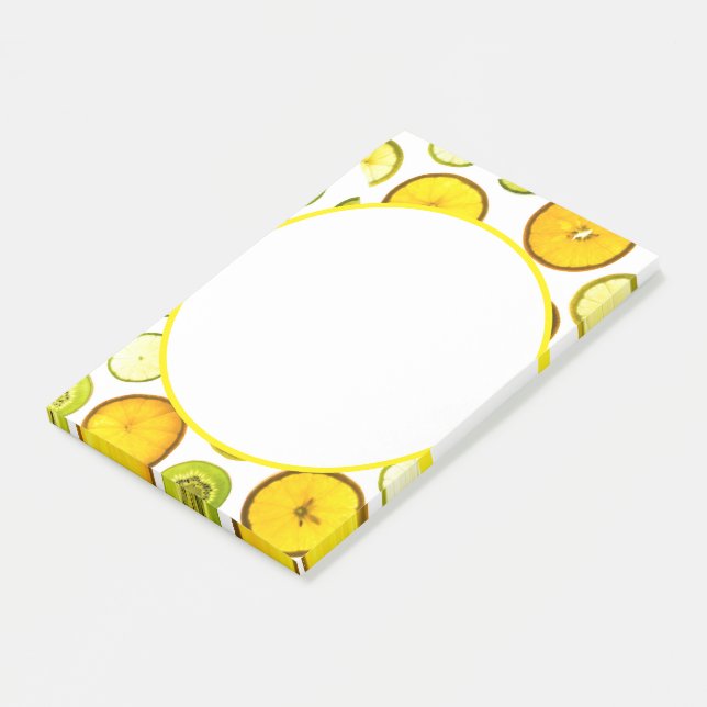 Fresh Citrus Fruits Post-it Notes (Angled)