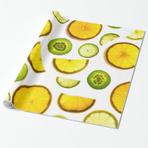 Fresh Citrus Fruits Wrapping Paper