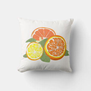 Fresh Citrus Slices Orange Lemon Cushion