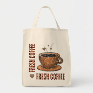 Fresh Coffee And Coffee Cup Tote Bag