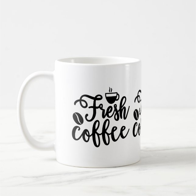 Fresh coffee coffee mug (Left)