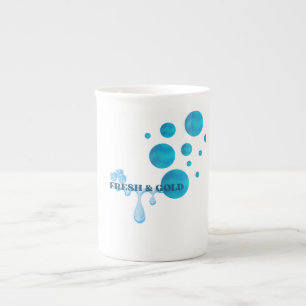 fresh & cold bone china mug
