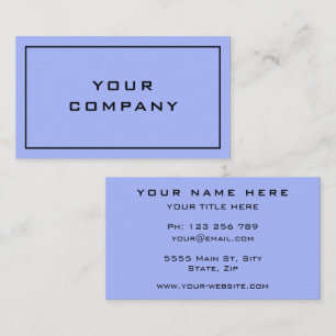 Fresh Colour - Blue - Modern Elegant Professional Business Card