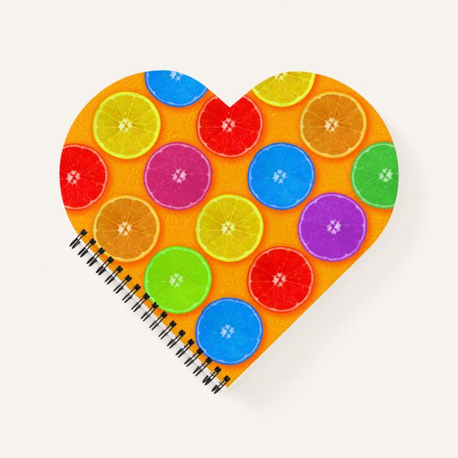 Fresh Colourful Orange Slices Notebook (Front)