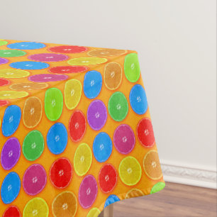 Fresh Colourful Orange Slices Tablecloth