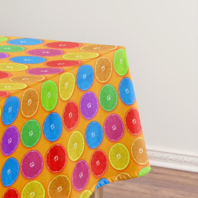 Fresh Colourful Orange Slices Tablecloth (In Situ)