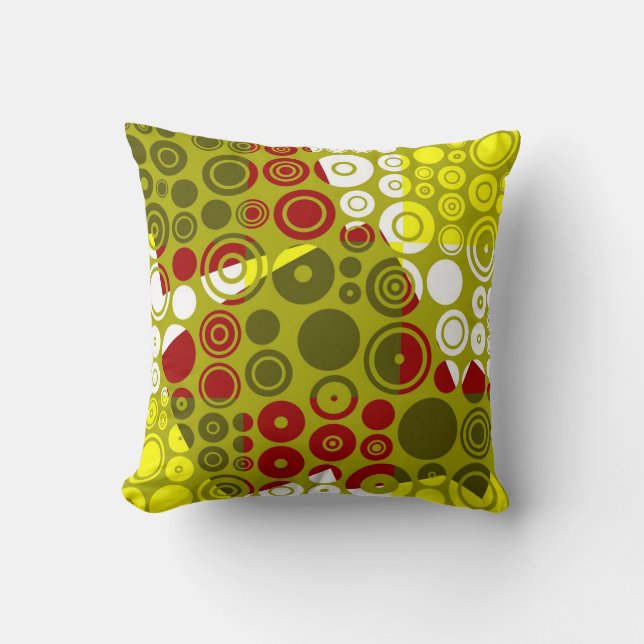 Fresh Colourful Retro Pattern Abstract Art - Pillo Cushion (Front)