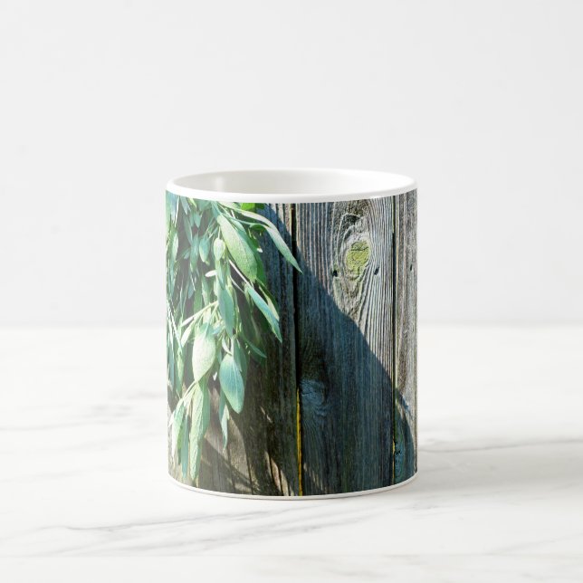 Fresh-cut Sage Barn-wood Coffee Mug (Center)