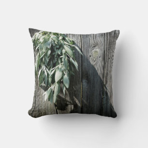 Fresh-cut Sage Barn-wood Cushion