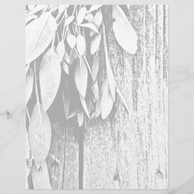 Fresh-cut Sage Barn-wood Grayscale (Front)