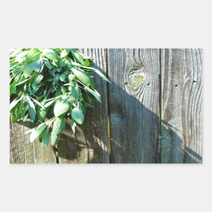 Fresh-cut Sage Barn-wood Rectangular Sticker