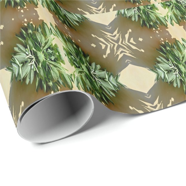 Fresh-cut Sage Wrapping Paper (Roll Corner)