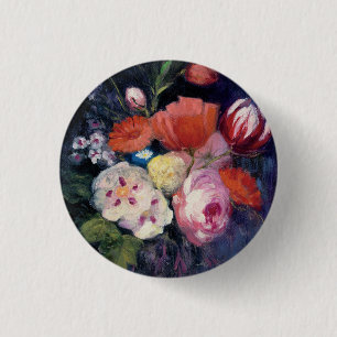 Fresh Cut Spring Flower 3 Cm Round Badge