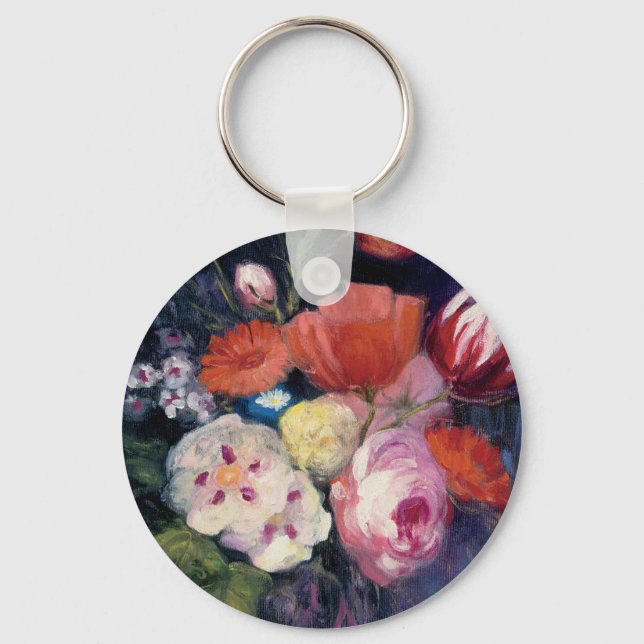 Fresh Cut Spring Flower Key Ring (Front)