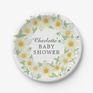 Fresh Daisy Baby Shower 7" Plate