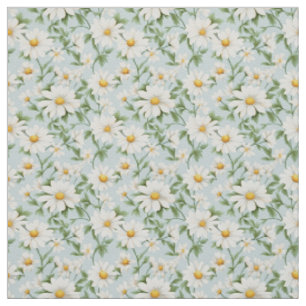 Fresh Daisy Meadow with Modern Elegance Fabric