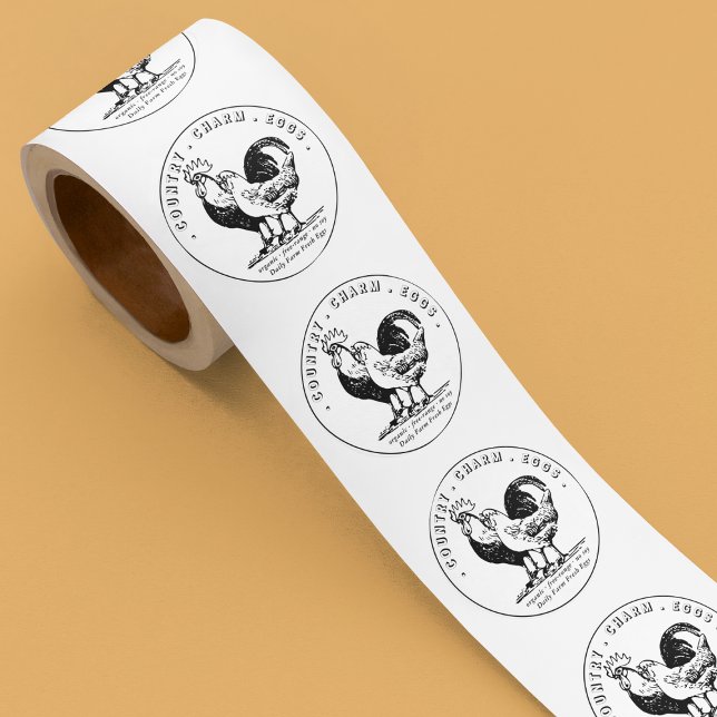 Fresh Egg Carton Farm chicken Classic Round Sticker (Creator Uploaded)