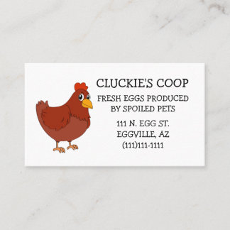 Fresh Eggs Business Cards