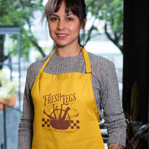 fresh eggs, fresh legs, funny country farm  standard apron