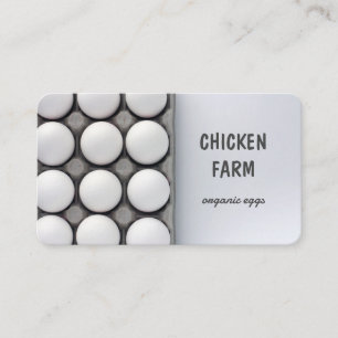 Fresh Eggs Organic Bio Eggs Chicken Hen Farm Business Card