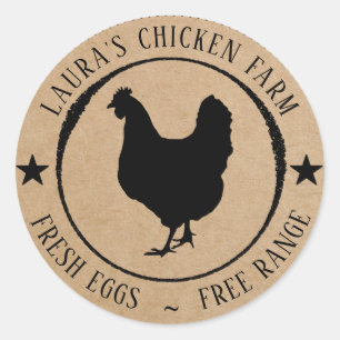 Fresh Eggs Vintage Chicken Farm Cartel Label Mini