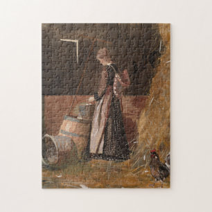Fresh Eggs   Winslow Homer Jigsaw Puzzle