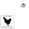 Fresh Eggs Your Name Black Chicken Hen Egg Stamp 