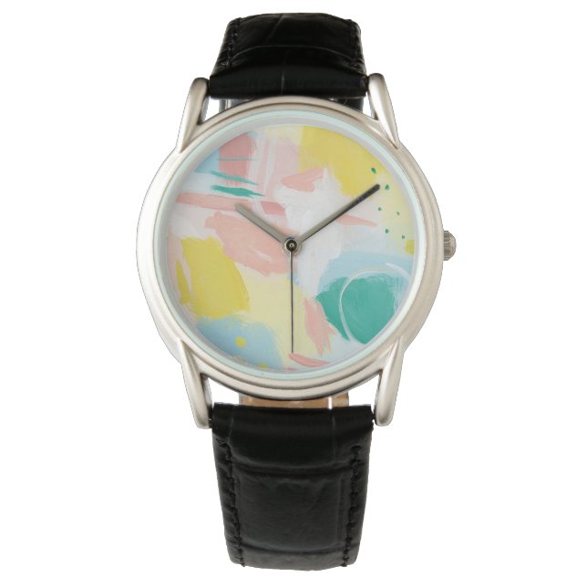 Fresh Face Abstract - Spring Colours Watch (Front)