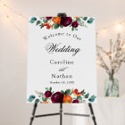 Fresh Fall Rustic Floral Wedding Welcome