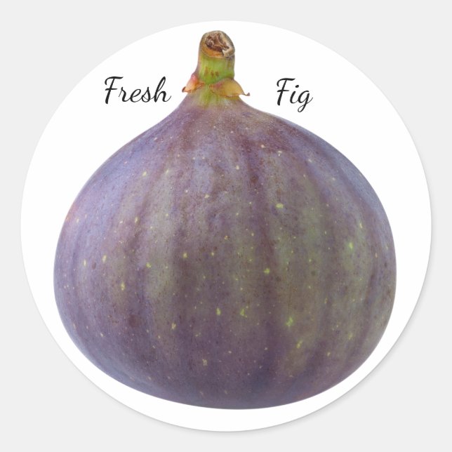 Fresh fig classic round sticker (Front)