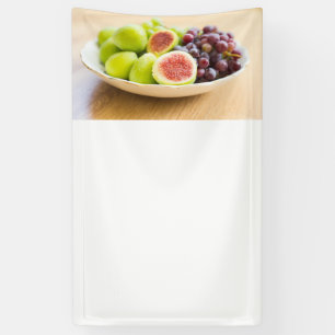 Fresh figs and grape banner