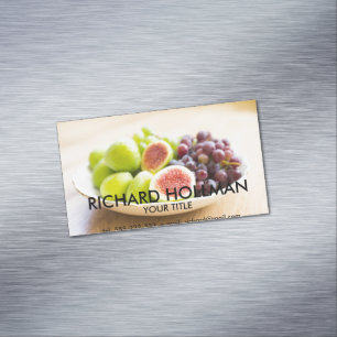 Fresh figs and grape 	Magnetic business card