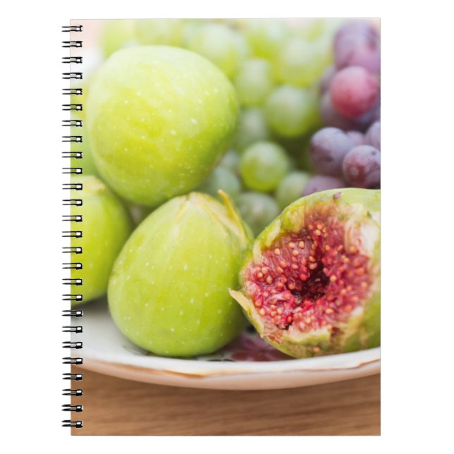 Fresh figs and grape notebook (Front)