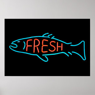 Fresh Fish Neon Sign