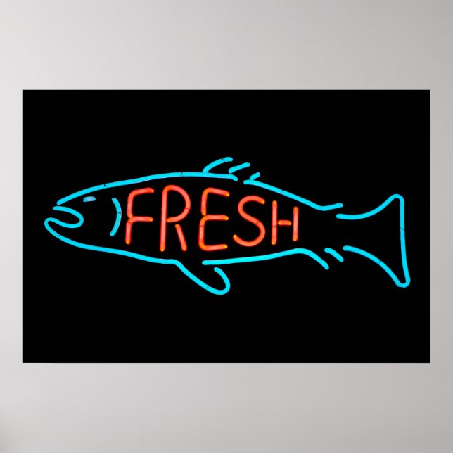 Fresh Fish Neon Sign (Front)