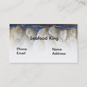 Fresh Fish on Display Business Card
