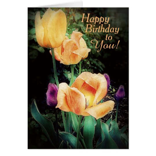 Fresh Floral Birthday Wishes Card