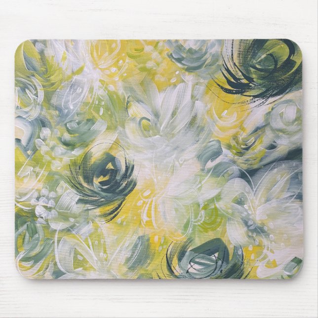Fresh Floral Flower Mouse Pad Mat 1 (Front)