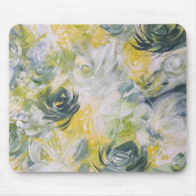 Fresh Floral Flower Mouse Pad Mat 2 (Front)