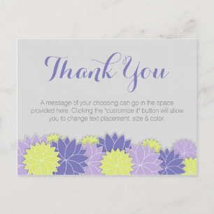 Fresh Floral Thank You Postcards
