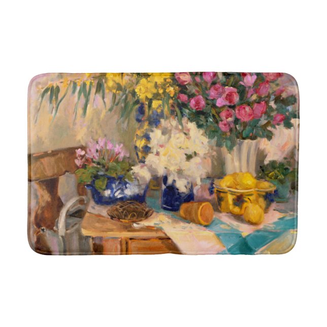 Fresh Flowers II Bath Mat (Front)