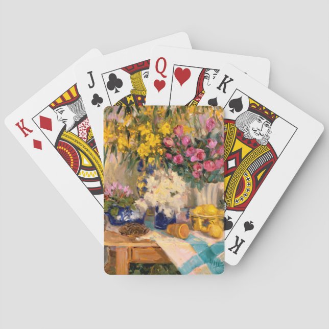 Fresh Flowers II Playing Cards (Back)