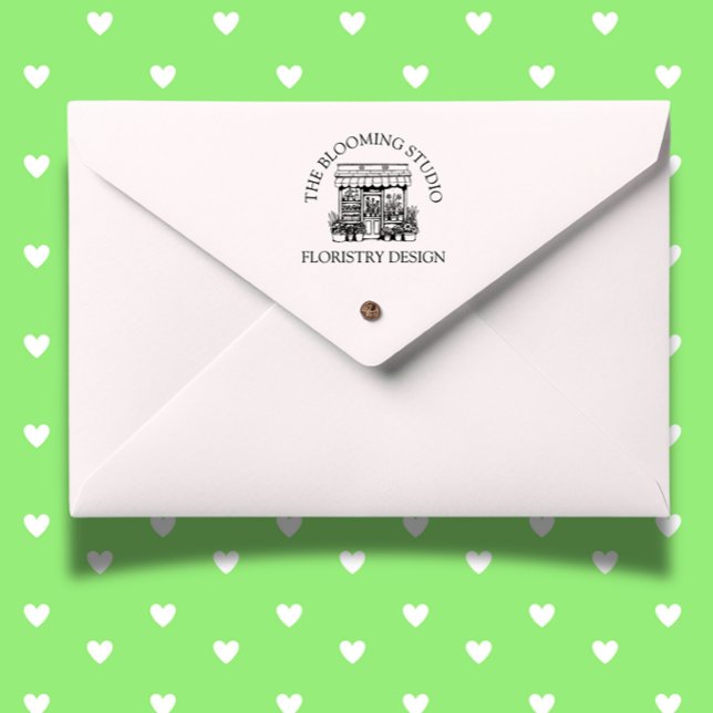 Fresh Flowers Storefront theme Rubber Stamp (Brighten your crafts with the Fresh Flowers Storefront theme rubber stamp. )