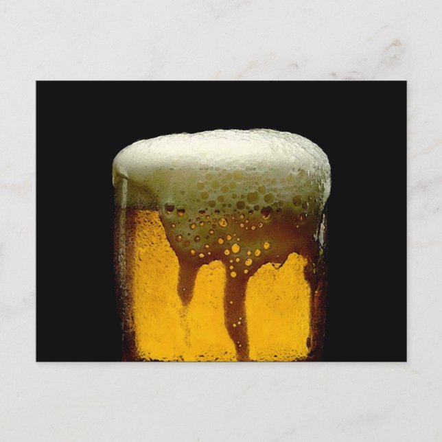 Fresh Foamy Mug Of Beer Postcard (Front)