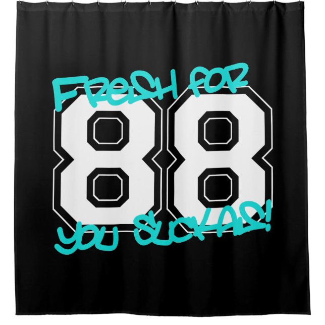 Fresh for '88 shower curtain (Front)