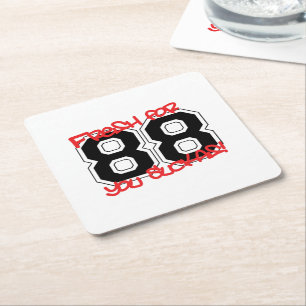 Fresh for '88 square paper coaster