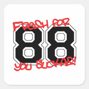 Fresh for '88 square sticker