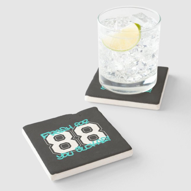 Fresh for '88 stone coaster (Side)