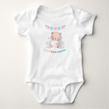 Fresh From Heaven Teddy Bear Baby Bodysuit | Cute