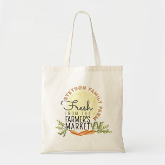 Fresh from the Farmer's Market Farm Name Local Tote Bag